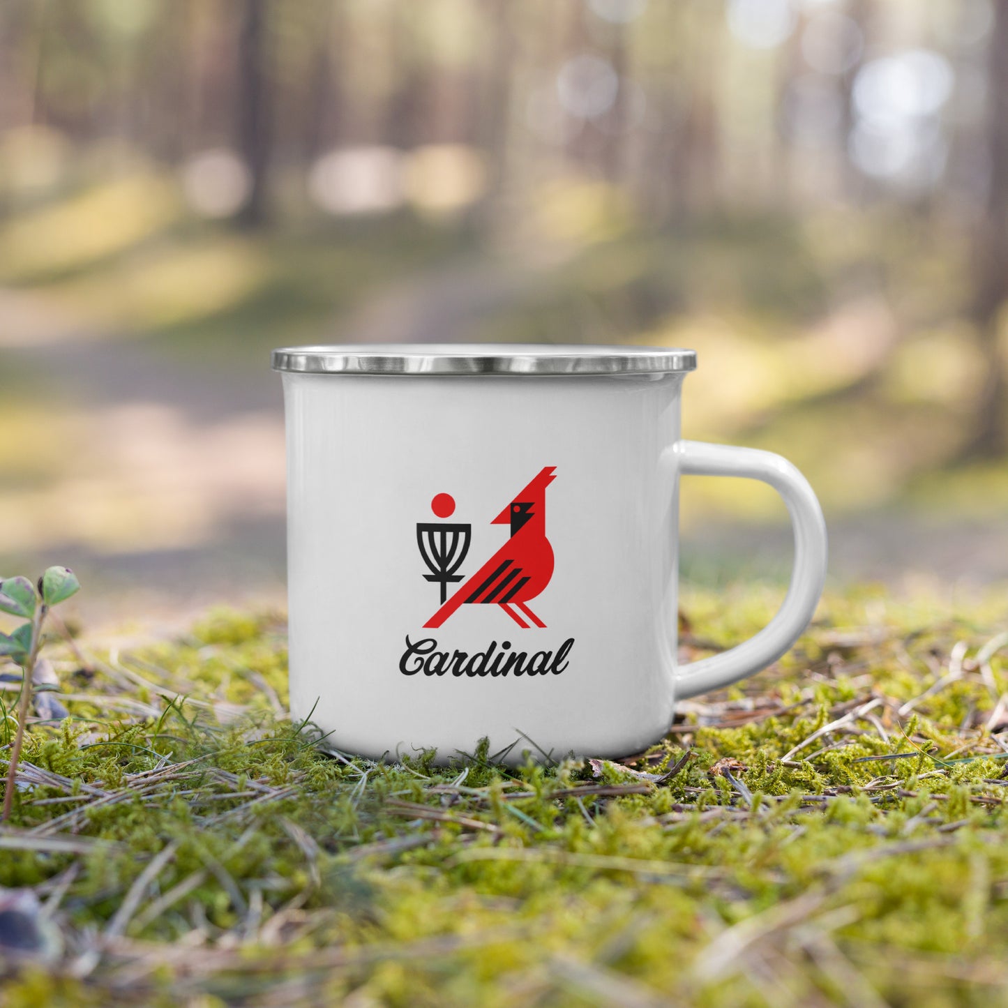 Enamel Cardinal Mug